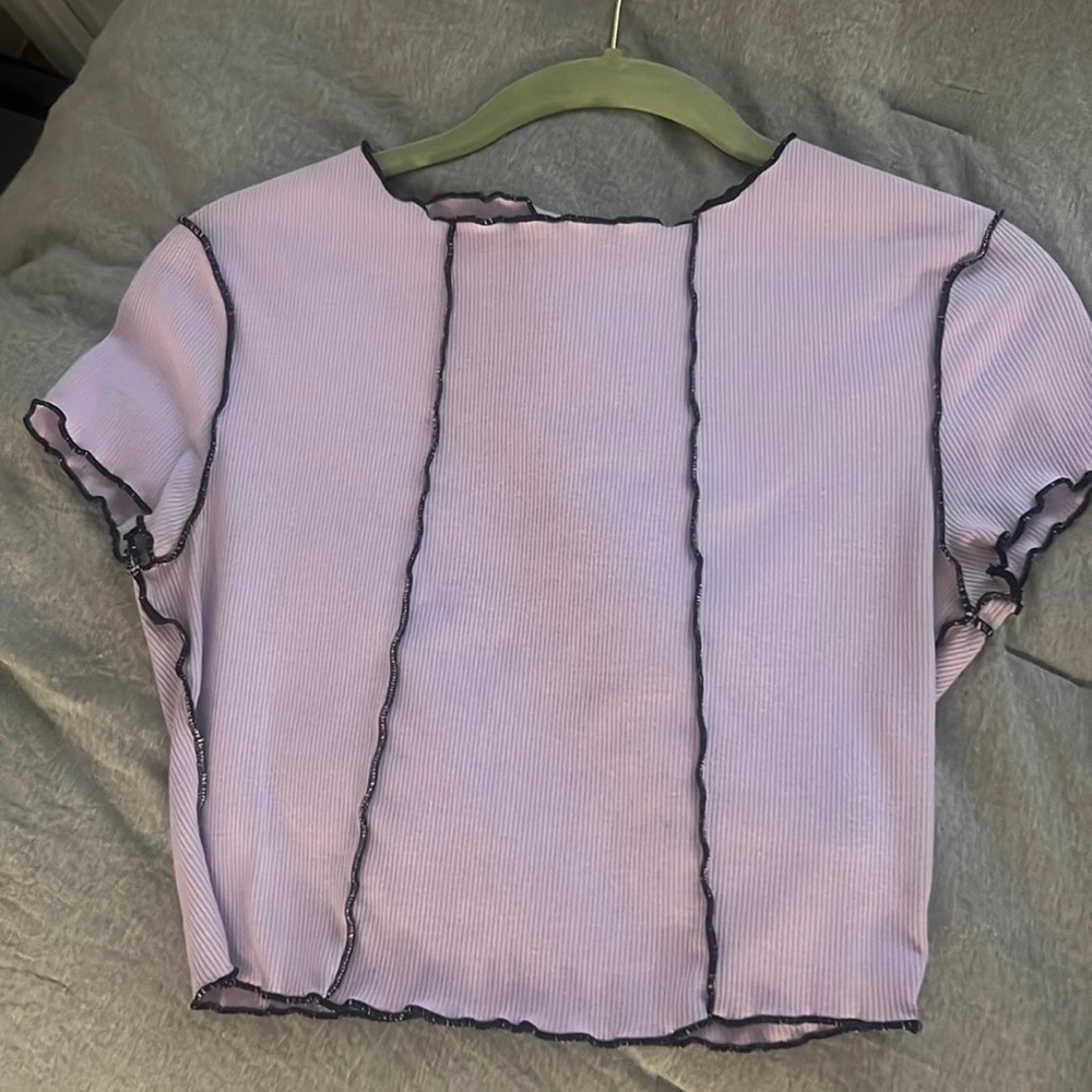 Purple shein crop top